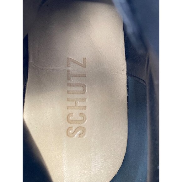 SCHUTZ Xayane Womens Size 5 Black High Ankle Booties 2.5 Inch Heel New - Picture 3 of 10